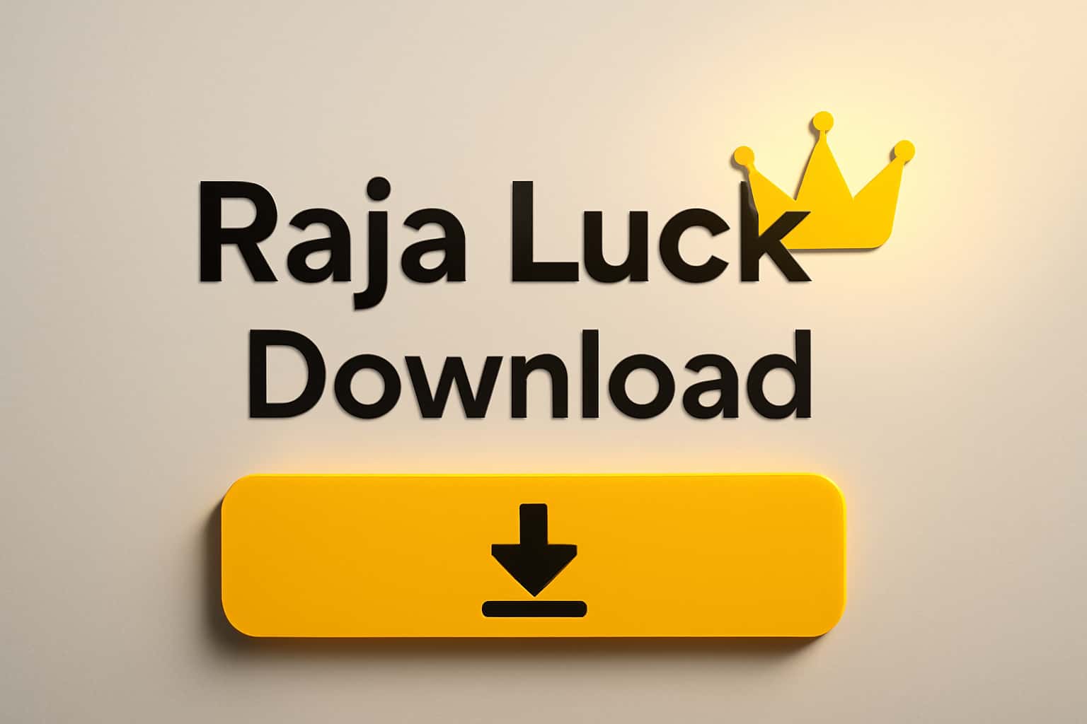 Informational scene depicting Raja Luck Download with clear text.