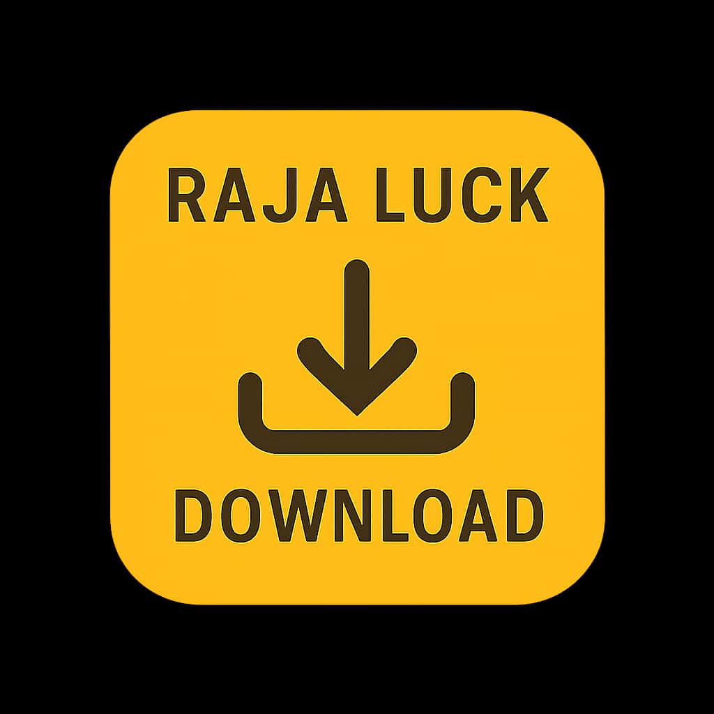 Icon representing Raja Luck Download with clear text.