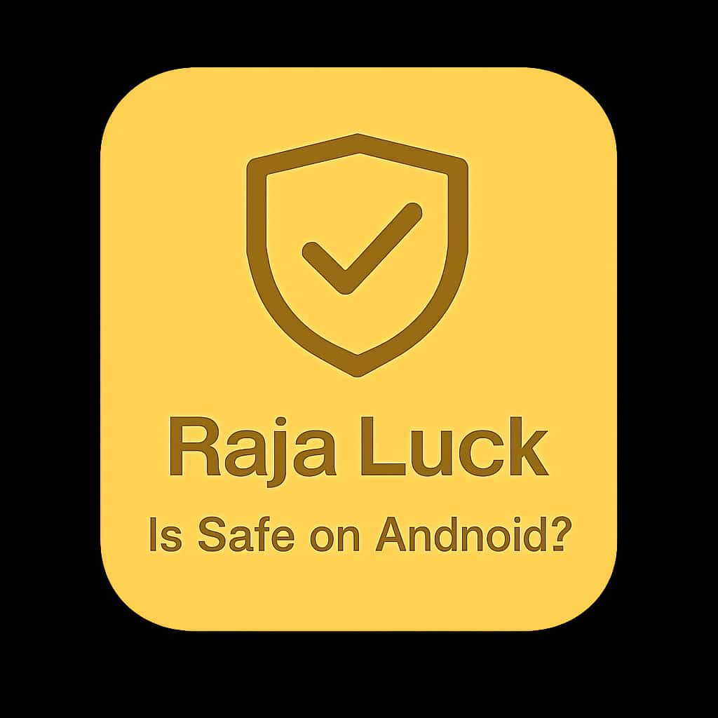 Badge representing the safety of the Raja Luck app for Android.