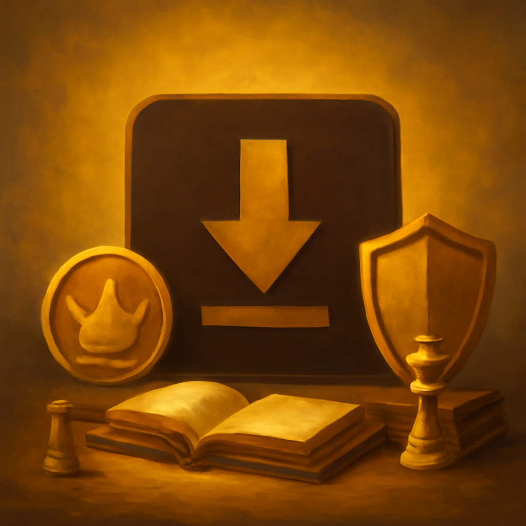 Diagram illustrating the download process for Raja Luck.