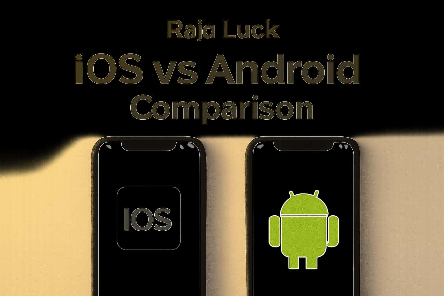 Visual representation of Raja Luck iOS vs Android Comparison.
