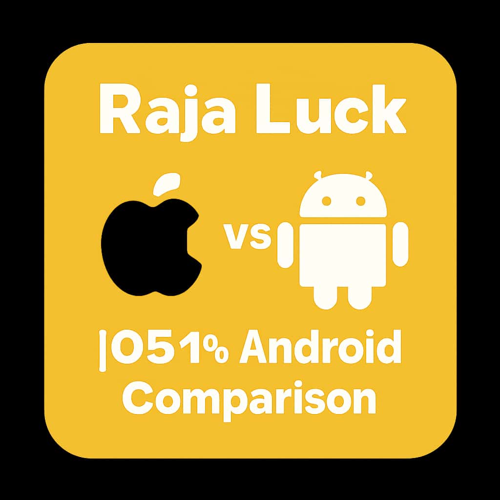 Icon representing Raja Luck comparison between iOS and Android.