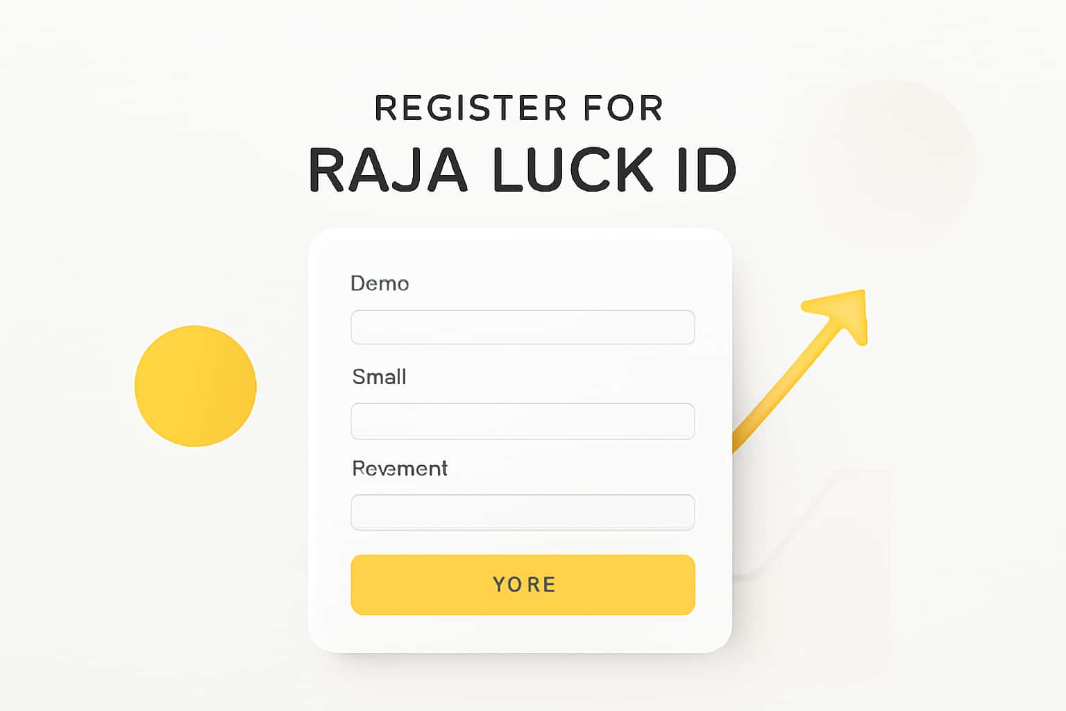 Register for Raja Luck ID Interface